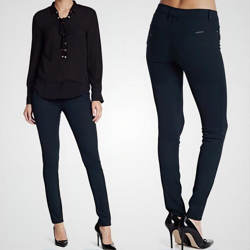 HUDSON Krista Super Skinny Jeans Black Sz 26 Like New - Picture 5 of 12